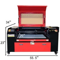 Machine de gravure et de découpe au laser CO2 SIHAO Vevor 60W 80W 100W avec axe rotatif 700*500mm