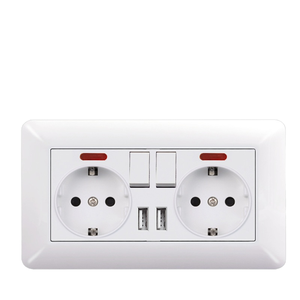 Arc Trắng Đức ổ cắm tiêu chuẩn Bảng điều chỉnh 16A 250V IP20 chuyển đổi tường nhà - Product Image 4