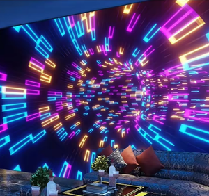 Mural de pared de mosaico de música de ala papel tapiz de espacio extendido tela de revestimiento de paredes 3D para KTV y club nocturno - Product Image 4