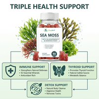 Gummies de mousse de mer à marque privée avec fucus et racine de bardane pour le soutien immunitaire et la santé de la thyroïde