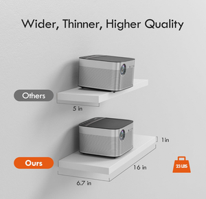 Trắng Nổi Gỗ Tùy Chỉnh Kệ Khung Treo Tường Trang Trí Nội Thất Tấm Giá Cho Phòng Tắm Phòng Khách Đôi Tầng Lưu Trữ Giá - Product Image 3