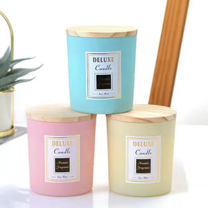 Velas Aromáticas de Cera de Soya con Etiquetas Personalizadas, Tapa de Madera, Frasco de Vidrio, Decoración para el Hogar, Regalo para el Día de la Madre, Cumpleaños - Product Image 2