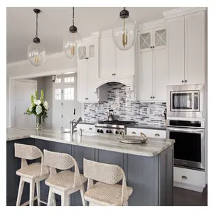 <span class=keywords><strong>Armoire</strong></span> de cuisine NICOCABINET en hêtre <span class=keywords><strong>massif</strong></span>, style Shaker, avec structure en MDF, design moderne, crédence et robinet inclus, pour usage hôtelier - Product Image 1