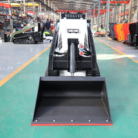 Derette XC1100 Mini-Kompaktlader Diesel Raupenlader Mini-Raupenlader Kleiner Frontlader für Bauarbeiten
