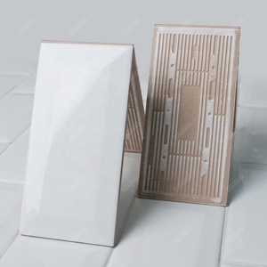 Günstige Fabrik Heimwerker Wand Küche Badezimmer Backs plash 3x6 Hochglanz Super White Bevel U-Bahn Fliesen Metro Fliesen Keramik - Product Image 5
