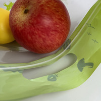 Op Maat Gemaakte Biologisch Afbreekbare Ritssluiting Handvat Fruit Verpakkingszak Food-Grade Geperforeerde Druiven Verpakking Milieuvriendelijk Plastic Winkelen