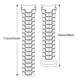 Bracelet de montre en silicone souple en gros pour Samsung Galaxy 4/5/6/7, bracelet magnétique à dégagement rapide - Product Image 4
