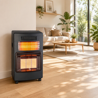 Brûleur en céramique 3-en-1 : Chauffage au gaz et électrique, ventilateur mobile d'intérieur avec sécurité ODS pour chambre, garage, usine - Prix bas, vente en gros