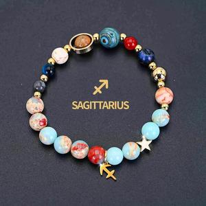 Bracelet en Agalmatolite de 8 mm à 12 caractères, délicat, fait main, tressé, réglable, en pierre naturelle - Guérit l'âme - Product Image 2