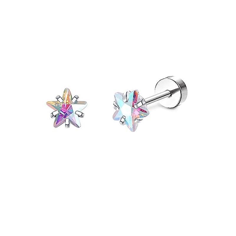 Ab five-pointed star zircon pair