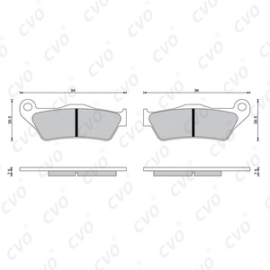 Plaquettes de frein de remplacement durables, anti-usure et à freinage stable pour moto Yamaha FZ 16 BMW <span class=keywords><strong>R</strong></span> <span class=keywords><strong>1200R</strong></span>/K 1300 S/<span class=keywords><strong>R</strong></span> Plaquettes de frein à disque FA181 - Product Image 5