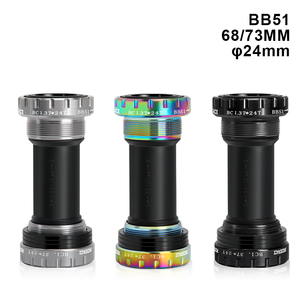 RIDERACE <strong>Bicycle</strong> <strong>Bottom</strong> <strong>Bracket</strong> Sealed Bearing 24MM BB SET BC1.37-24T BB51 BB52 68-73 mm Thread for Mountain Bike Center Shaft - Product Image 2