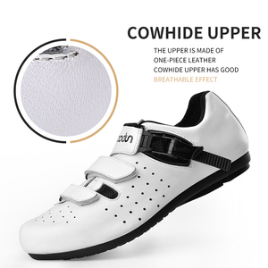 HBG 1385 <span class=keywords><strong>chaussures</strong></span> de cyclisme en cuir véritable pour hommes <span class=keywords><strong>chaussures</strong></span> de vélo respirantes non verrouillables Offre Spéciale <span class=keywords><strong>vtt</strong></span> <span class=keywords><strong>chaussures</strong></span> de vélo en caoutchouc hiver - Product Image 4