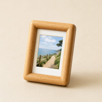 Cadre photo miniature en bois de noyer écologique et créatif pour la décoration de la maison et les cadeaux