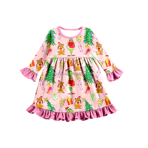 Pre-order ODM OEM Kids Winter Bell Bottoms Toddler pink Clothing Set <strong>Baby</strong> <strong>Girls</strong> <strong>Christmas</strong> <strong>Outfits</strong> - Product Image 2