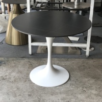 Pied de table moderne en acier inoxydable, style tulipe, trompette, pour table à manger, cuisine, salon, appartement, école