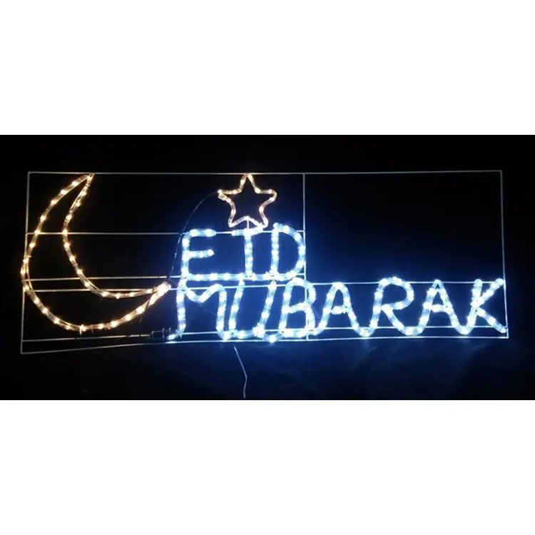 Đèn Trang Trí Cổ Tích Ramadan EID Mubarak Hồi Giáo Ngoài Trời Lễ Hội Mặt Trăng Đèn Led Họa Tiết Diwali