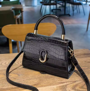 Bolso de Mano de PVC con Patrón de Cocodrilo y Diamantes en Relieve, de Lujo para Mujer, Modelo 2026, Tipo Saddle Bag - Product Image 6
