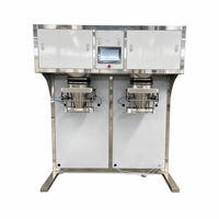 Máquina de Llenado y Envoltura Semiautomática de Alta Eficiencia con Doble Boquilla y PLC para Bolsas de Plástico, Polvo y Gránulos