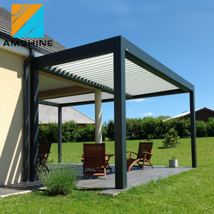 Pergola motorisée en aluminium DIY, imperméable et résistante à la pluie, pour atrium, patio, gazebo ou balcon - Product Image 4