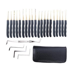 YH9122-Juego de Herramientas para ganzúas, 24 piezas, abridor de cerraduras, herramienta de cerrajero - Product Image 1
