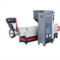 Granulateur monophasé pour le recyclage du plastique, machine de granulation pour les matériaux en feuilles de plastique PP PE HD LD ABS