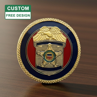 Buena venta para recuerdo profesional personalizado 2D 3D Logo esmalte suave grabado con láser moneda de oro antiguo