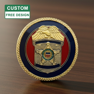 Bonne vente pour Souvenir professionnel personnalisé 2D 3D Logo émail doux gravé au Laser ancienne pièce d'or - Product Image 1