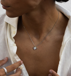 Inspire Jewelry COLLAR BALEARICO personalizado de acero inoxidable, colgante de plata, joyería para hombre, venta al por mayor, logotipo personalizado, resistente al agua - Product Image 3