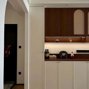 Customized Medieval Style Woven Rattan <b>Wooden</b> <b>Storage</b> <b>Cabinets</b> Dining and Living Room Furniture - Product Image 5