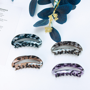 Pince à cheveux élégante en forme <span class=keywords><strong>de</strong></span> lune à imprimé léopard pour femmes, griffe d'alligator pour fête, mariage, soirée, accessoire <span class=keywords><strong>de</strong></span> coiffure - Product Image 4