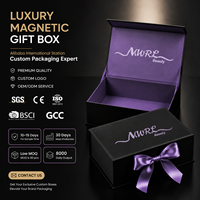Boîte cadeau magnétique rigide avec doublure en mousse pour drone, logo personnalisé, revêtement UV, gaufrage, emballage en papier noir, boîte pliable