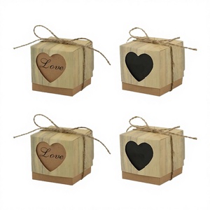 Caja de Dulces de Papel Kraft con Textura de Madera, Estilo Retro, Personalizada, en Forma de Bolso, Hecha con Materiales Reciclados, Apta para Alimentos - Product Image 3