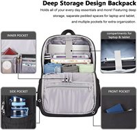 Nouveau sac à dos pour ordinateur portable professionnel, imperméable, antivol, avec port USB, pour l'université, l'école, design unisexe, compatible avec les ordinateurs portables de 16 pouces