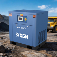 Compresseur d'air industriel portable à vis, moteur à aimant permanent à vitesse variable, refroidissement par air, roulement IP54, 100-350 CV, AC 380V/50HZ