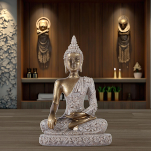 Feng Shui, artesanías de resina, estatua de <span class=keywords><strong>Dios</strong></span> hindú, piedra arenisca, escultura de Buda sentado, estilo Zen, adorno de escritorio de <span class=keywords><strong>Dios</strong></span> indio del sudeste asiático - Product Image 6