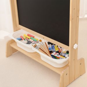 Kindermeubilair Multifunctioneel 4-in-1 houten tekenbord voor peuters, dubbelzijdig wit bord en schoolbord - Product Image 3