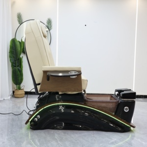 <span class=keywords><strong>Fauteuil</strong></span> de pédicure multifonctionnel pour salon de beauté, base en bois, pour spa des pieds, manucure et pédicure - Product Image 1