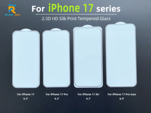 <span class=keywords><strong>Protection</strong></span> d'écran en verre trempé sérigraphié pour <span class=keywords><strong>iPhone</strong></span> 15, 16, 17 Series, bords fins, antistatique et anti-rayures, vente en gros - Product Image 4