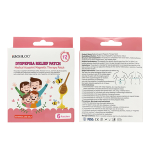 Parche Herbal Chino <span class=keywords><strong>de</strong></span> Acción Rápida para el Alivio <span class=keywords><strong>de</strong></span> la Indigestión y la Dispepsia, Alivio Gástrico Duradero, Tela Azul No Tejida, 6cm*6cm - Product Image 2