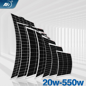 แผงโซลาร์เซลล์ AK Custom ประสิทธิภาพสูง 20W-400W โมโนคริสตัลไลน์ซิลิคอน สำหรับระบบออฟกริด แบบกึ่งยืดหยุ่น PERC - Product Image 2