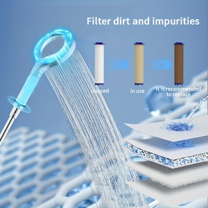 Doccetta a mano Daily Comfort con filtro a carbone attivo in plastica, design ad anello cavo, filtrazione visibile e aumento pressione - Product Image 2