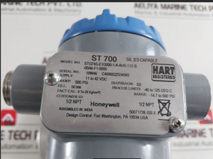 Honeywell STG74S-E1G000-1-G-AHS-11S-A-10A0-00-000 Smartline đo máy phát áp lực 0.065% độ chính xác 100:1 phạm vi IP56 1 năm - Product Image 3