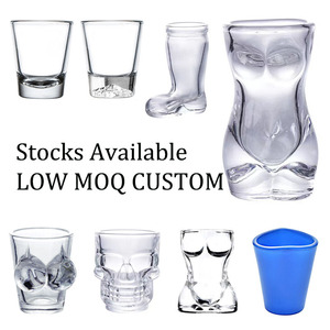 <span class=keywords><strong>Vodka</strong></span>, tequila, whisky, liqueur clairs, lot de 12 verres à shot de 1 oz avec base lourde - Product Image 6