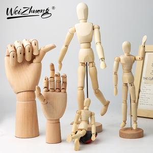 Doigts flexibles en bois Mannequin modèle Statue Mannequin à <span class=keywords><strong>main</strong></span> pour Displ <span class=keywords><strong>d</strong></span>écoration croquis <span class=keywords><strong>dessin</strong></span> peinture Weizhuang MZMS437 - Product Image 2