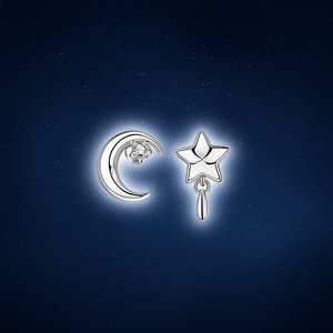 Orecchini a perno E730 in oro bianco con zirconi per donna, gioielli alla moda, regalo, in lega metallica, taglio brillante rotondo, montatura a griffe - Product Image 2