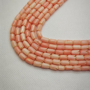 Gran oferta, cuentas de <span class=keywords><strong>coral</strong></span> de color rosa genuino <span class=keywords><strong>natural</strong></span>, cuentas de flores de tulipán Rosa talladas para hacer joyería de moda, pendientes, collares - Product Image 1