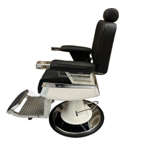 Durable Multi-Functional Luxury Hair Salon Furniture Black <b>Gold</b> Vintage Reclining Heavy-Duty Hydraulic Pump Hair Cutting <b>Chair</b> - Product Image 5