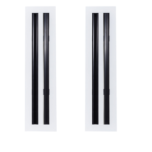 Diffuseur linéaire encastré pour plâtre avec lame réglable, grille d'aération linéaire dissimulée pour cloison sèche, taille personnalisée, système d'air frais - Product Image 1
