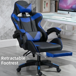 Reposabrazos <span class=keywords><strong>de</strong></span> enlace reclinable <span class=keywords><strong>de</strong></span> 135 grados PC Racing ergonómico Gamer Silla <span class=keywords><strong>de</strong></span> <span class=keywords><strong>escritorio</strong></span> <span class=keywords><strong>de</strong></span> oficina ajustable Silla <span class=keywords><strong>de</strong></span> juego barata con reposapiés - Product Image 4